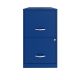 Space Solutions - 18in. 2 Drawer Metal File Cabinet - Classic Blue