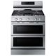 Samsung - 6.0 cu. ft. Smart Freestanding Gas Range w/ Flex Duoâ„¢, Stainless Cooktop & Air Fry - Stainless steel