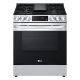 LG - 5.8 Cu Ft Freestanding Single Gas Convection Range w/ Air Fry and Easy Clean - PrintProof Stainless Steel
