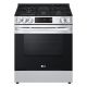 LG - 5.3 cu ft Slide-In Gas Range w/ Easy Clean - Stainless steel