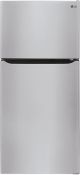 LG - 23.8 Cu Ft Top Mount Refrigerator w/ Internal Water Dispenser - Stainless steel