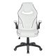 OSP Home Furnishings Xeno Gaming Chair in Faux Leather - White