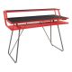 OSP Home Furnishings GlitchÃ‚Â Battlestation Gaming Desk in - Red