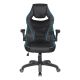 OSP Home Furnishings Xeno Gaming Chair in Faux Leather - Blue