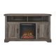 Walker Edison - 54in. Classic Fireplace TV Stand for TVs up to 60in. - Grey Wash