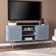 SEI Alsterson Media Stand w/ Storage - Mint and gold finish