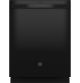 GE - Top Control Built In Dishwasher w/ Sanitize Cycle and Dry Boost, 52 dBA - Black