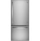 GE 21.0 Cu. Ft. Bottom-Freezer Refrigerator - Fingerprint Resistant Stainless Steel - GBE21DYKFS