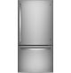 GE 24.8 Cu. Ft. Bottom-Freezer Refrigerator - Fingerprint Resistant - Stainless Steel