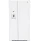 GE - 25.3 Cu. Ft. Side-by-Side Refrigerator w/ Thru-the-Door Ice and Water - High Gloss White