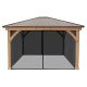 Yardistry - 12' x 14' Meridian Gazebo Mesh Kit - Black