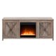 Camden&Wells - Granger 58in. TV Stand with Crystal Fireplace - Gray Oak