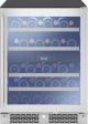 Zephyr Presrv 24 in. 37 Bottle Dual Zone Wine Cooler - Stainless Steel + Glass