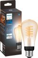 Philips - Hue Filament ST19 Bluetooth LED Smart Bulb - White Ambiance
