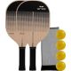Orca Alto Wood Pickleball Paddle Deluxe Combo Set - Wood, Black