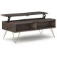 Simpli Home Hunter Lift Top Coffee Table - Ebony