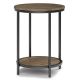 Simpli Home - Jenna Round Side Table - Warm Grey