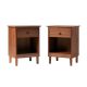 Walker Edison - Classic Wood 1-Drawer Nightstand set of 2 - Walnut