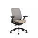 Steelcase Series 2 3D Airback Chair w/ Black Frame - Oatmeal/Nickel - SX0LKF049TMFM9R58D