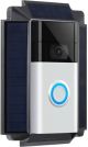 Wasserstein - Mountable Solar Charger For Ring Video Doorbell 1 (2nd Generation 2020) - Black
