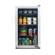 Newair 100 Can Beverage Fridge w/ Glass Door - Stainless steel
