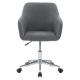 CorLiving Marlowe Upholstered Chrome Base Task Chair - Grey
