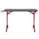 CorLiving - Conqueror Gaming Desk w/ LED Lights - Red and Black
