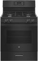 GE - 4.8 Cu-Ft. Freestanding Gas Range (Black)