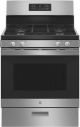GE - 4.8 Cu.-ft Freestanding Gas Range - Stainless steel - JGBS61RPSS