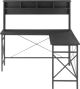 InsigniaÃ¢â€žÂ¢ - L-Shaped Computer Desk with Hutch - Black