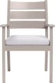 YardbirdÂ® Eden Arm Outdoor Dining Chair - Silver