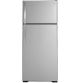 GE 17.5 Cu. Ft. Top-Freezer Refrigerator - Fingerprint resistant stainless steel