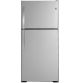 GE 19.2 Cu. Ft. Top-Freezer Refrigerator - Fingerprint resistant stainless steel