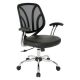OSP Home Furnishings - Screen Back Task Chair w/ Faux Leather Seat - Black