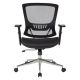 OSP Home Furnishings Mesh Screen Seat and Back Adjustable Manager's Chair - Black