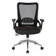 OSP Home Furnishings Bonded Leather Seat Task Chair - Black