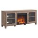 Camden&Wells - Quincy Log Fireplace TV Stand for Most TVs up to 65