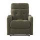 ProLounger - Klyde Velour Power Recline and Lift Chair - Sage Green