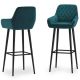 Simpli Home - Garey Bar Stool (Set of 2) - Teal