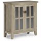 Simpli Home - Artisan Low Storage Cabinet - Distressed Grey