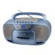 Jensen - Portable Bluetooth Stereo with AM/FM, CD, Cassette Player - Blue