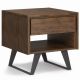 Simpli Home - Lowry End Table - Rustic Natural Aged Brown
