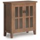 Simpli Home - Artisan Low Storage Cabinet - Rustic Natural Aged Brown