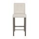 CorLiving - Leila Bar Height Barstool - White