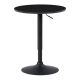 CorLiving - Round Adjustable Pedestal Dining Table - Black