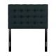 CorLiving - Valencia Square Tufted Upholstered Twin Headboard - Blue