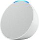 Amazon - Echo Pop (1st Generation) Smart Speaker with Alexa - Glacier White