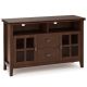 Simpli Home - Artisan solid wood 48 inch Wide Contemporary TV Media Stand For TVs up to 55 inches - Russet Brown