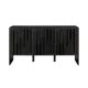 Walker Edison - Contemporary Art Deco Vertical Detail Sideboard - Black