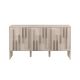 Walker Edison - Contemporary Art Deco Vertical Detail Sideboard - Ivory Oak